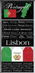 Scratchy Collection Portugal 5.5 x 12 Scrapbook Sticker by Scrapbook Customs