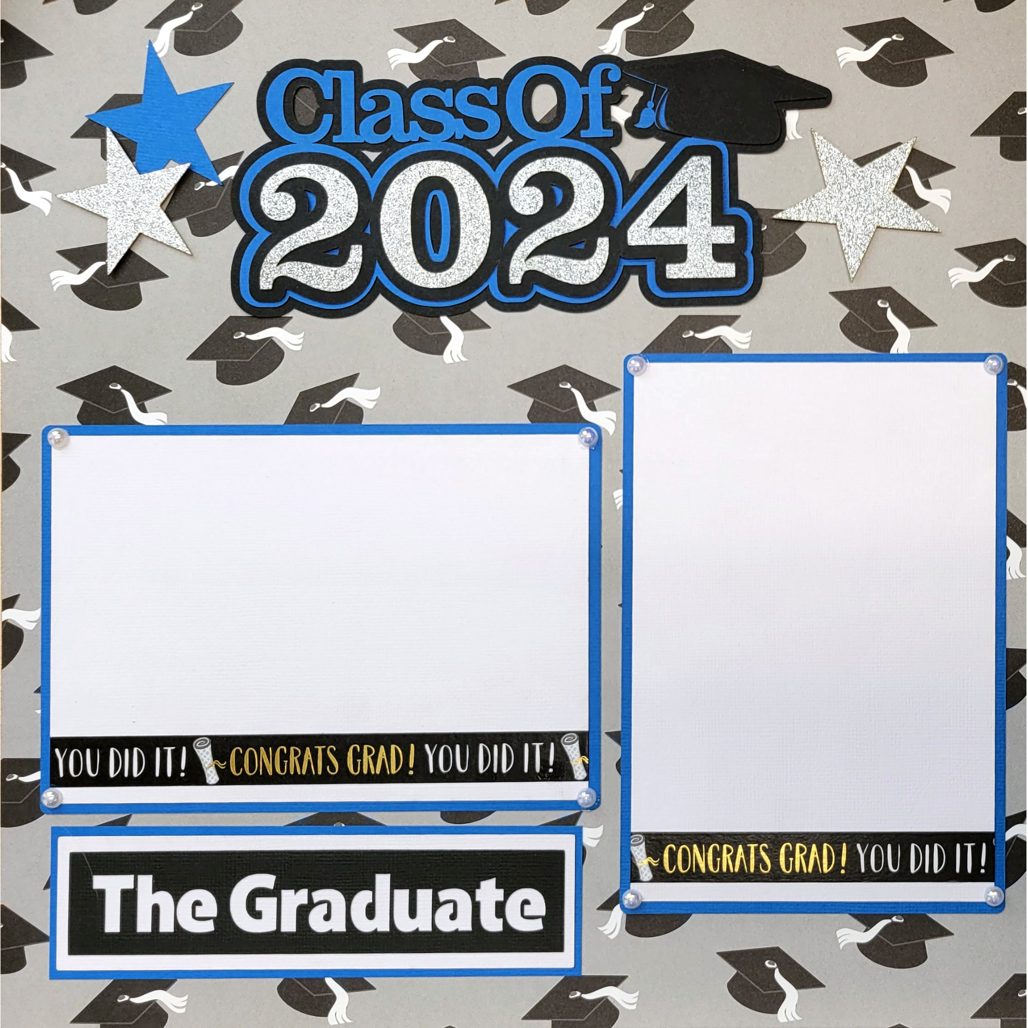 Graduation Collection Class of 2024 Customized, Premade Scrapbook Pages by SSC Designs