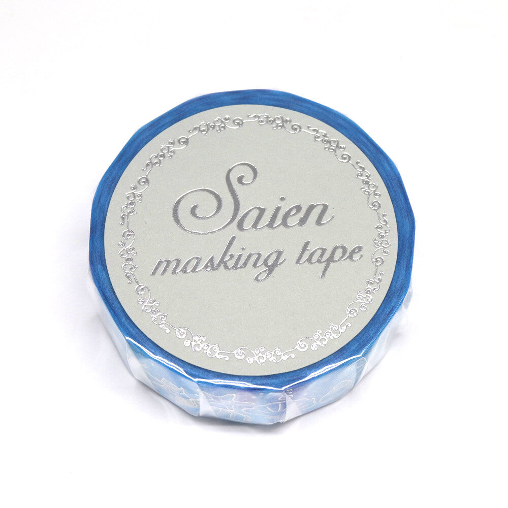 Sun & Sand Collection  Sea Shells Silver Foil Decorative Washi Tape - 15mm x 7m