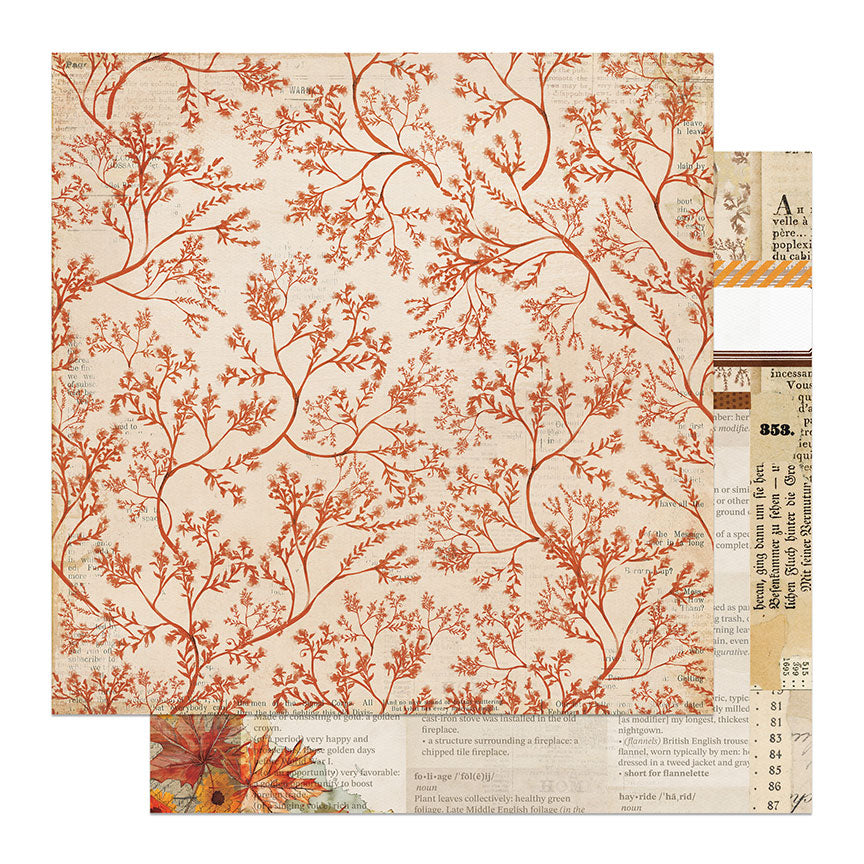 Autumn Junque Collection So Thankful 12 x 12 Double-Sided Scrapbook Paper by Photo Play Paper