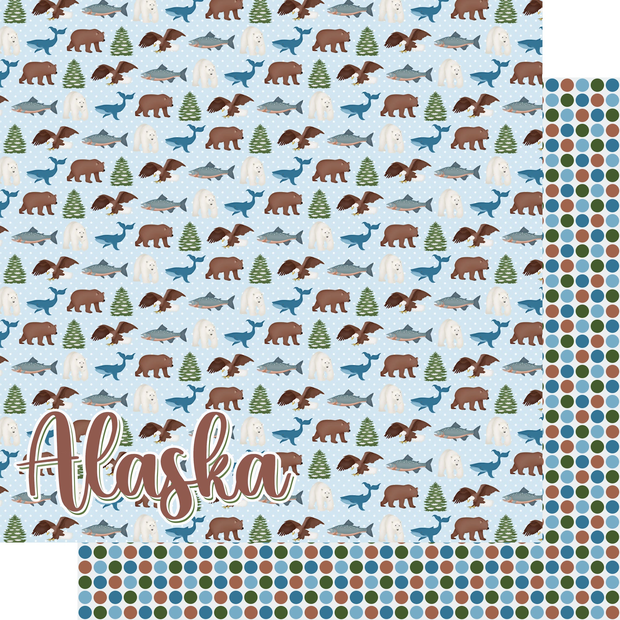 Alaska Collection Alaska 12 x 12 Double-Sided Scrapbook Paper by SSC Designs