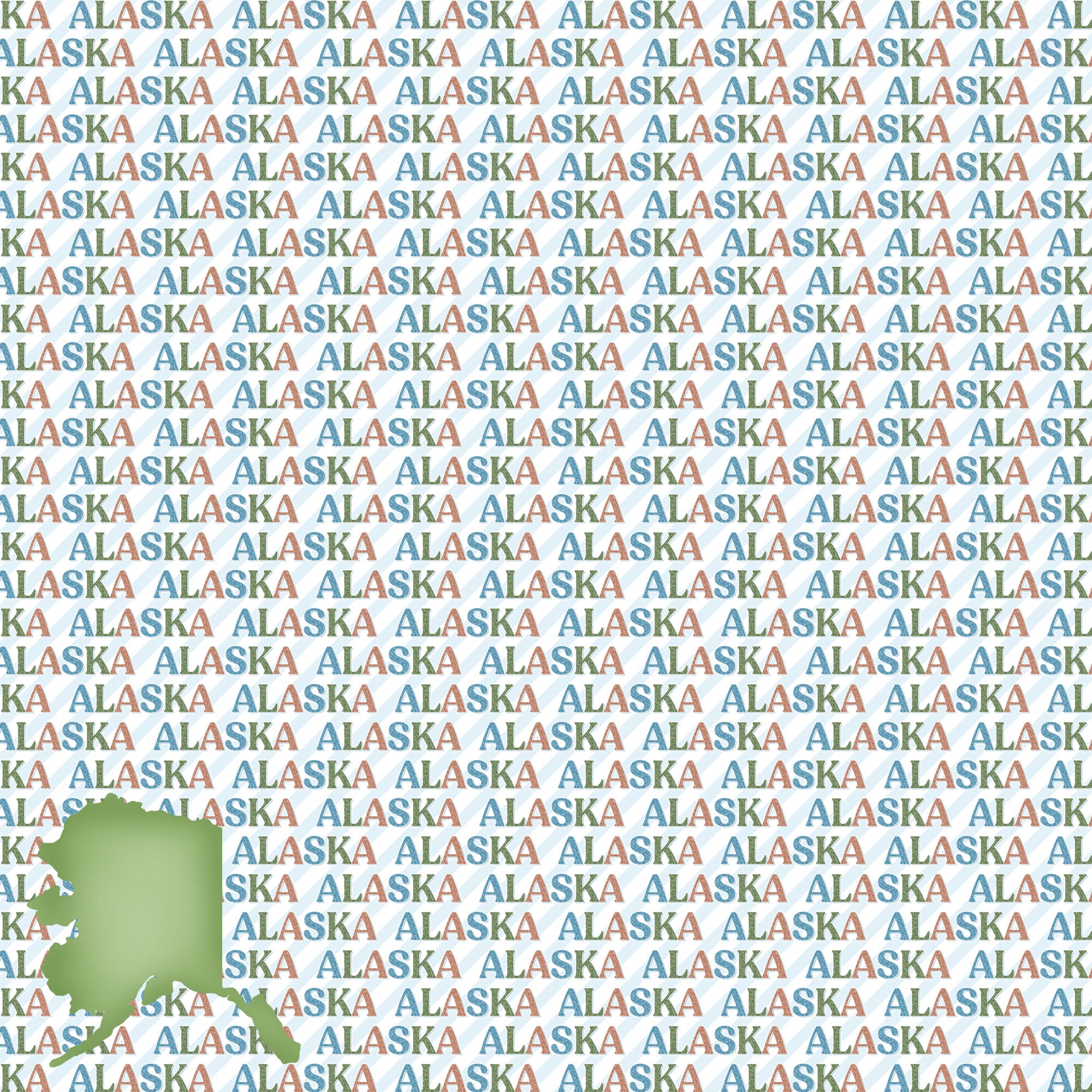 Alaska Collection Alaska Sightseeing 12 x 12 Double-Sided Scrapbook Paper by SSC Designs