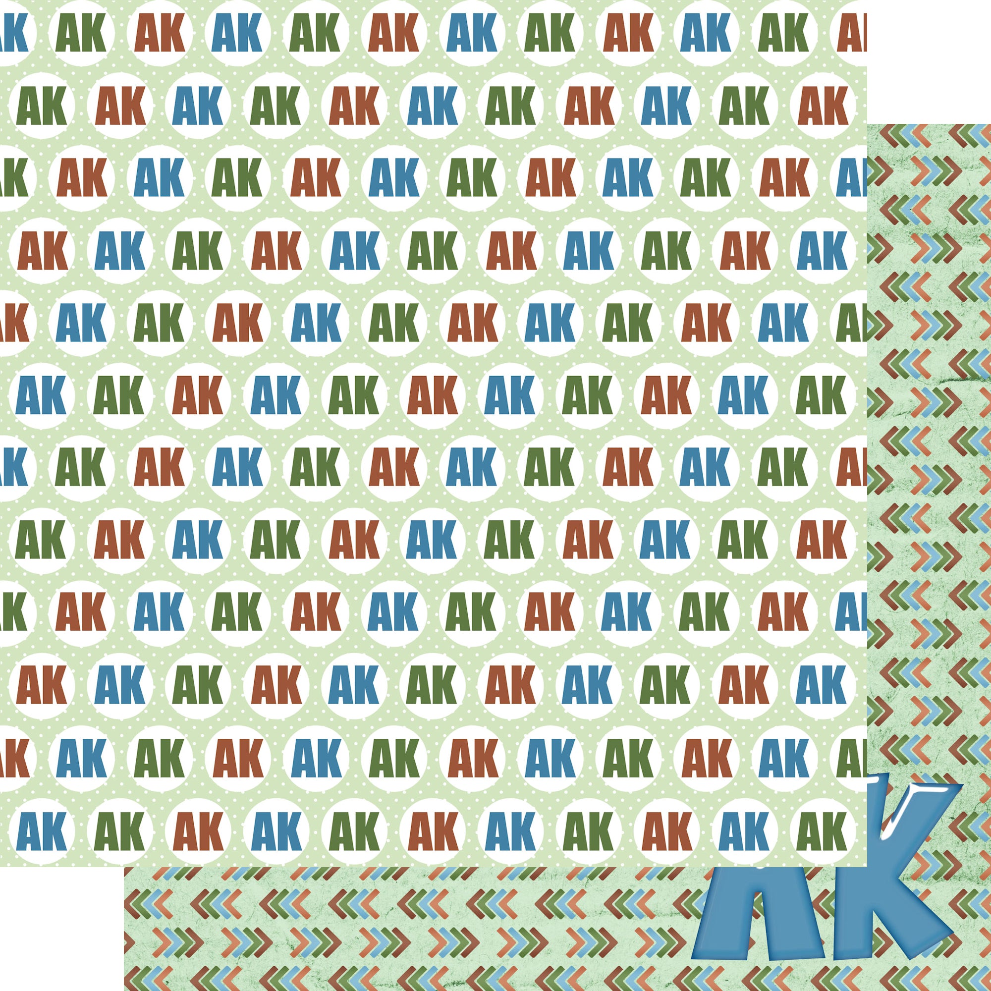 Alaska Collection Alaska Arrows 12 x 12 Double-Sided Scrapbook Paper by SSC Designs