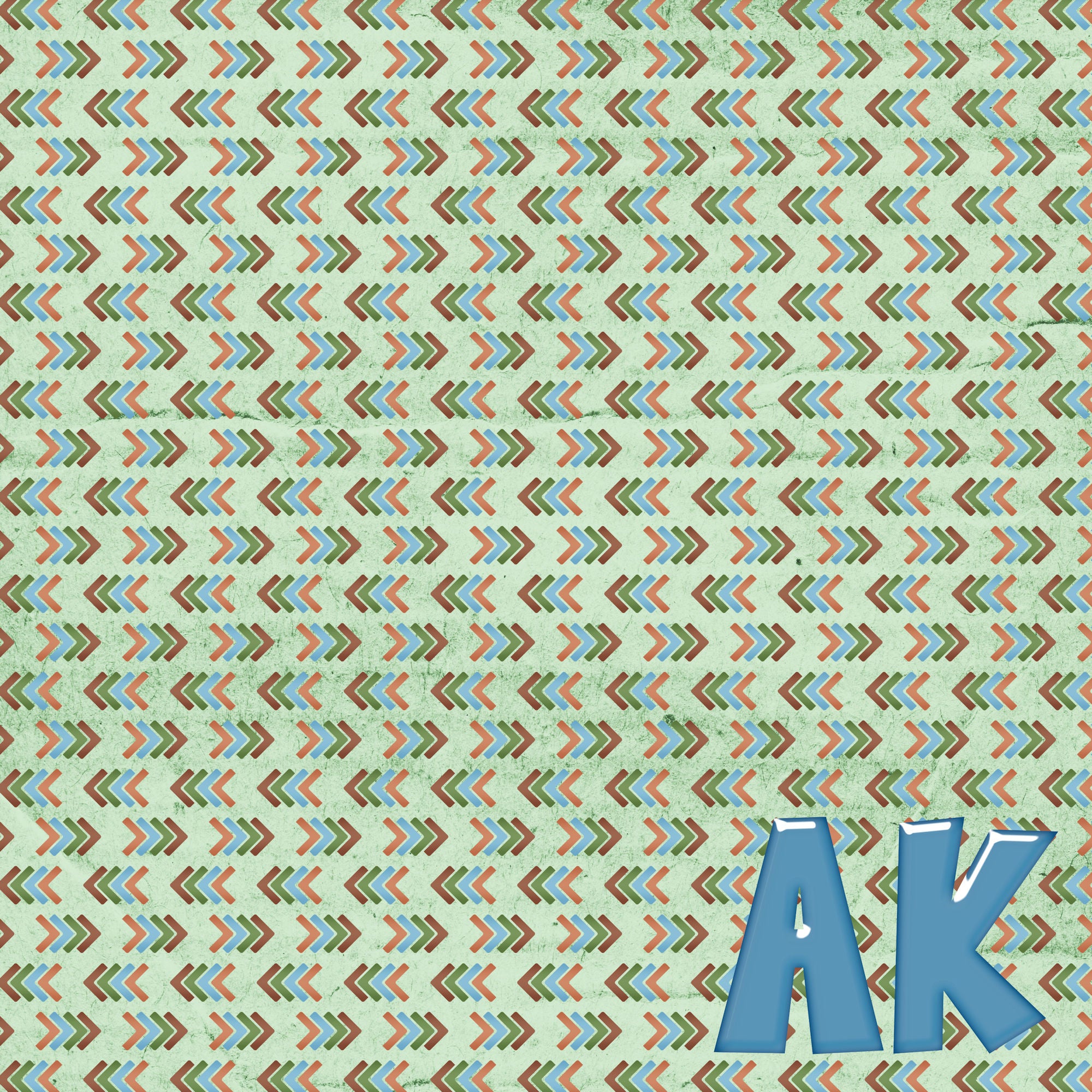 Alaska Collection Alaska Arrows 12 x 12 Double-Sided Scrapbook Paper by SSC Designs