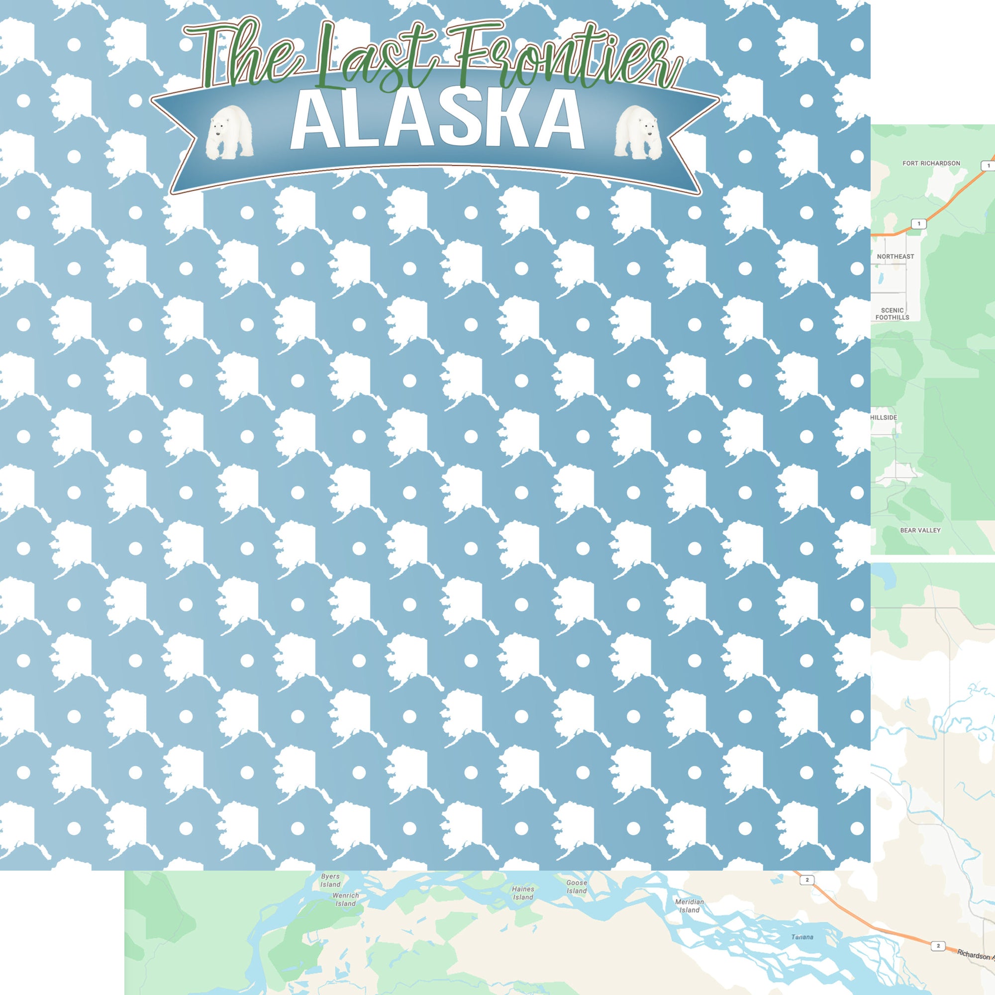 Alaska Collection The Last Frontier 12 x 12 Double-Sided Scrapbook Paper by SSC Designs