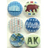 Alaska Collection Button Bubbles 1" Self-Adhesive Scrapbook Embellishments by MH Flair & More