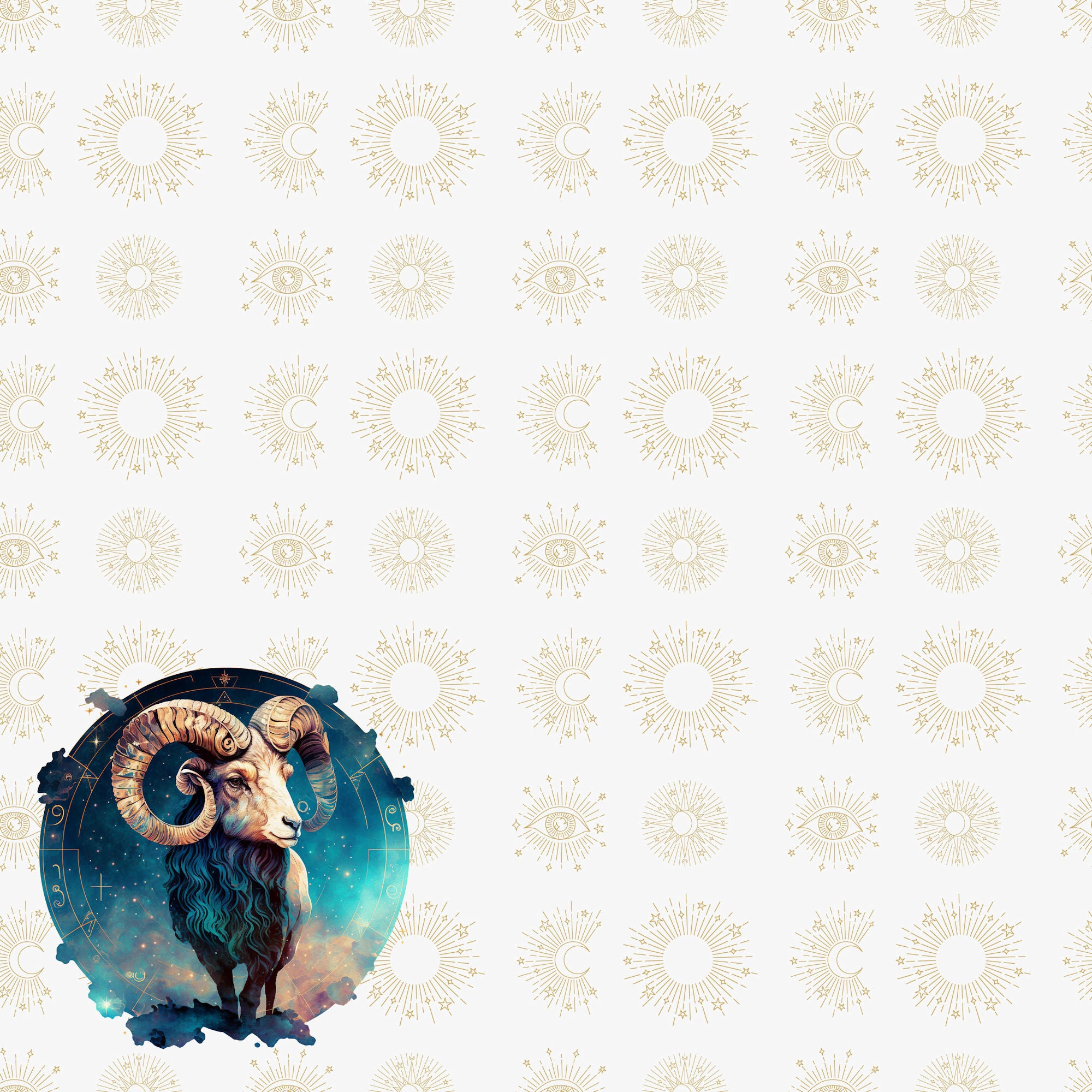 Astrology Collection Aries 12 x 12 Double-Sided Scrapbook Paper by SSC Designs