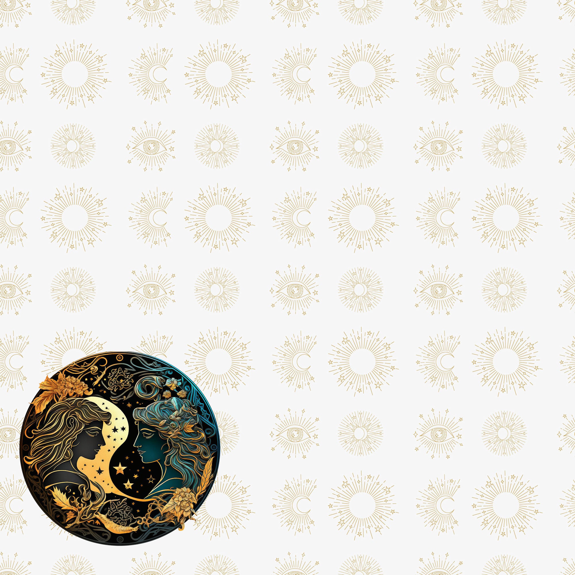 Astrology Collection Gemini 12 x 12 Double-Sided Scrapbook Paper by SSC Designs