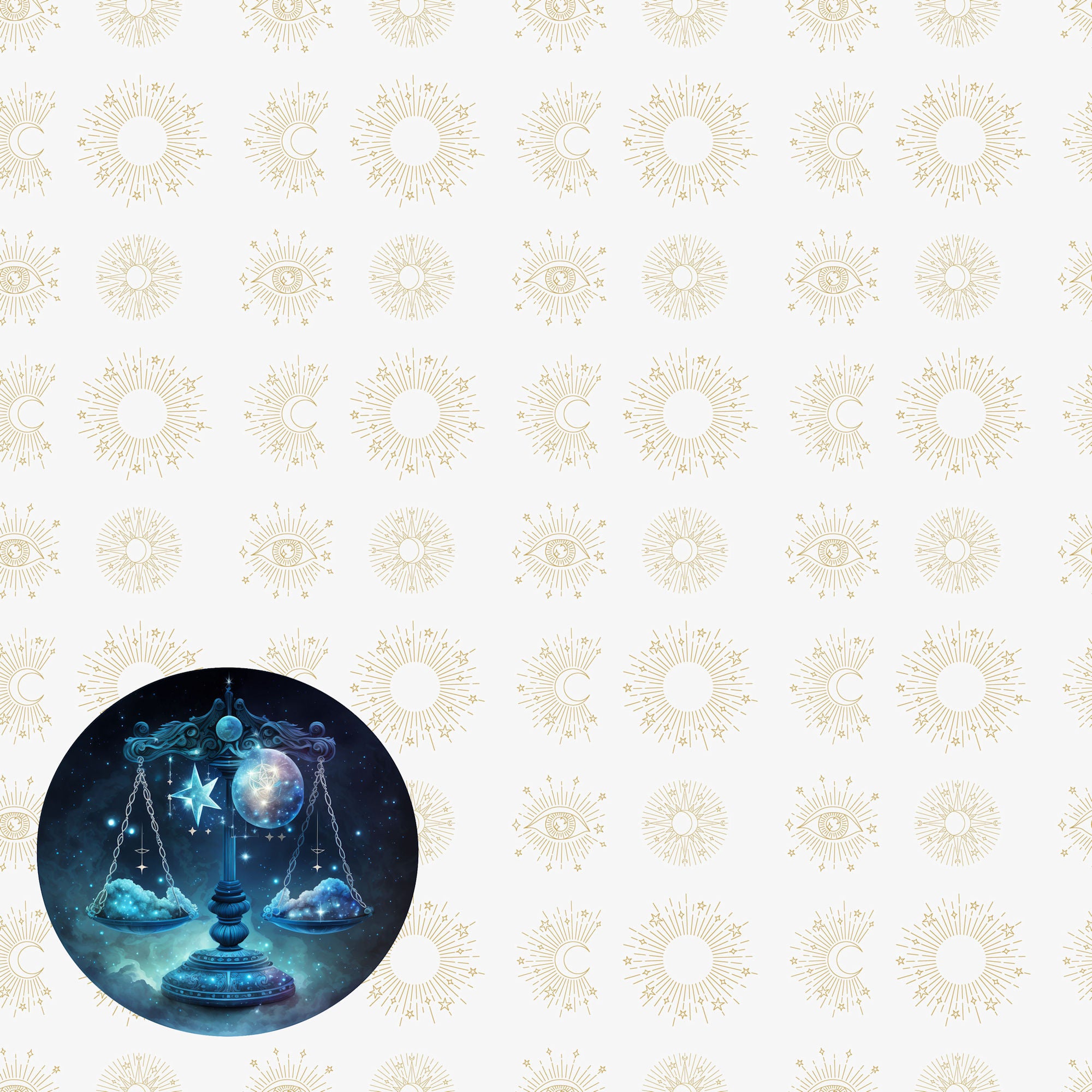 Astrology Collection Libre 12 x 12 Double-Sided Scrapbook Paper by SSC Designs