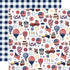 America The Beautiful Collection Land of the Free 12 x 12 Double-Sided Scrapbook Paper by Echo Park Paper