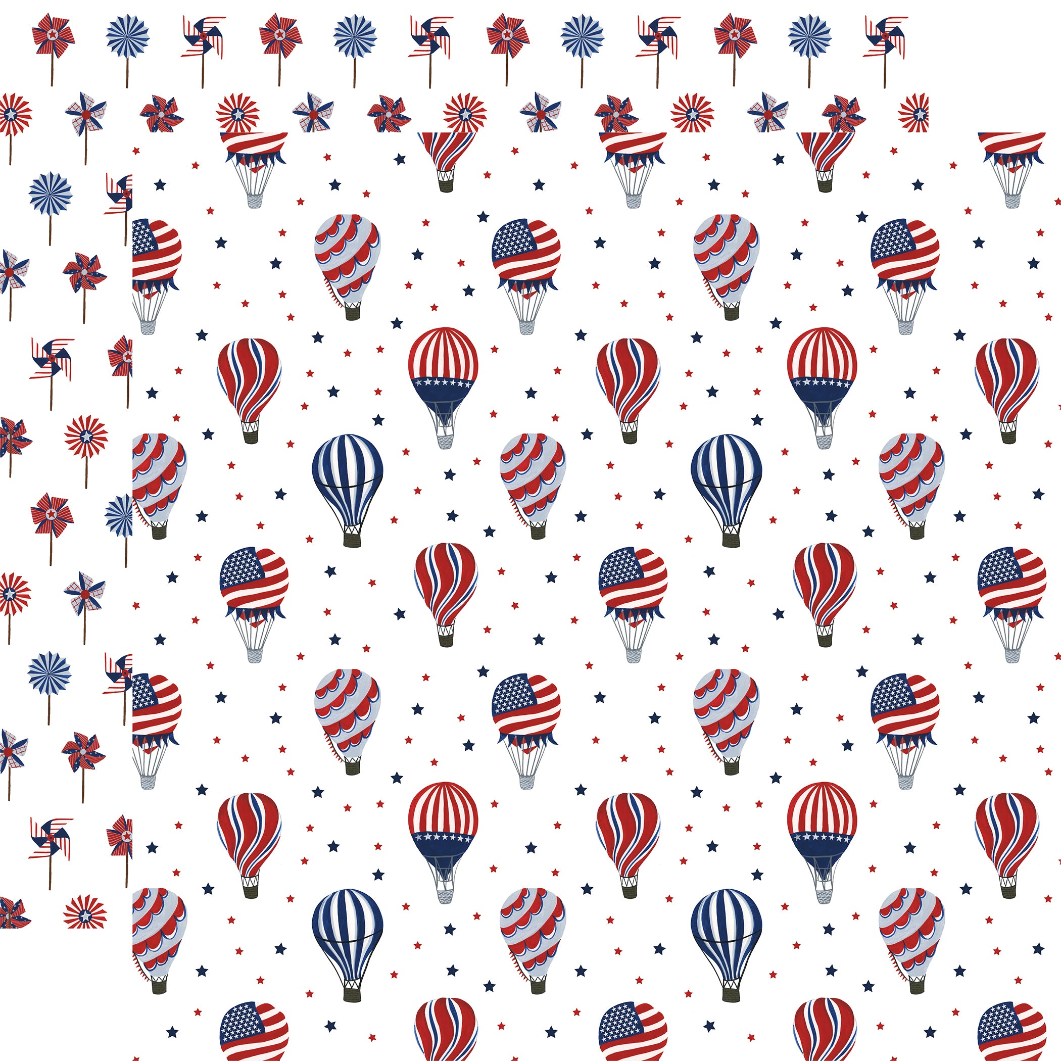 America The Beautiful Collection Fourth of July 12 x 12 Double-Sided Scrapbook Paper by Echo Park Paper