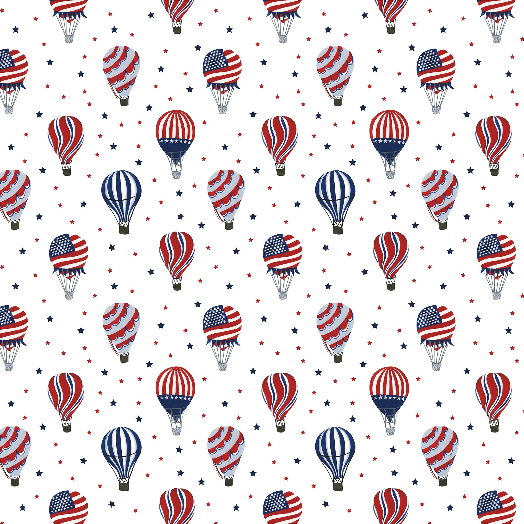America The Beautiful Collection Fourth of July 12 x 12 Double-Sided Scrapbook Paper by Echo Park Paper