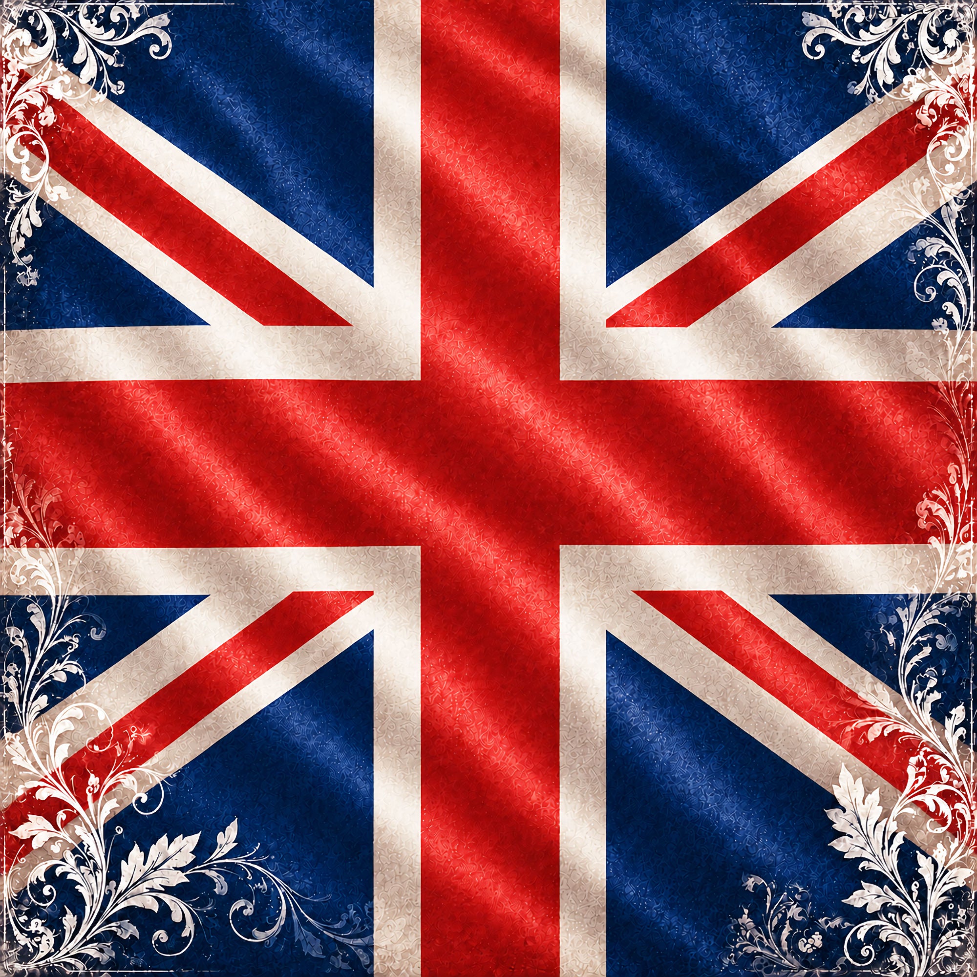 Around The World Collection United Kingdom Flag 12 x 12 Double-Sided Scrapbook Paper by SSC Designs