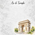 Around The World Collection France Arc de Triomphe 12 x 12 Double-Sided Scrapbook Paper by SSC Designs