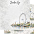 Around The World Collection United Kingdom London Eye 12 x 12 Double-Sided Scrapbook Paper by SSC Designs