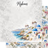 Around The World Collection Greece Mykonos 12 x 12 Double-Sided Scrapbook Paper by SSC Designs