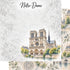 Around The World Collection France Notre Dame 12 x 12 Double-Sided Scrapbook Paper by SSC Designs
