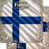 Around The World Collection Finland Flag 12 x 12 Double-Sided Scrapbook Paper by SSC Designs