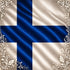 Around The World Collection Finland Flag 12 x 12 Double-Sided Scrapbook Paper by SSC Designs