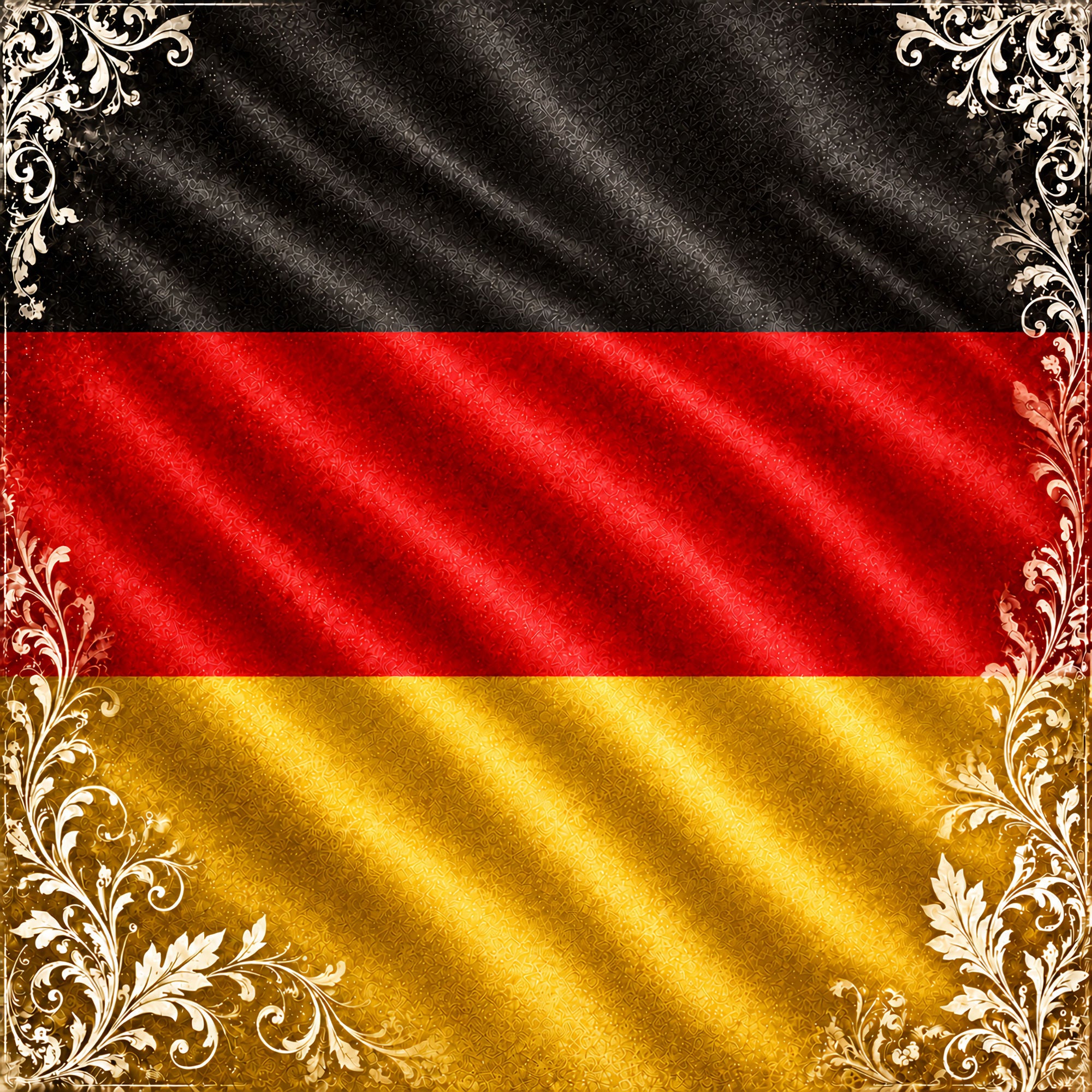 Around The World Collection Germany Flag 12 x 12 Double-Sided Scrapbook Paper by SSC Designs