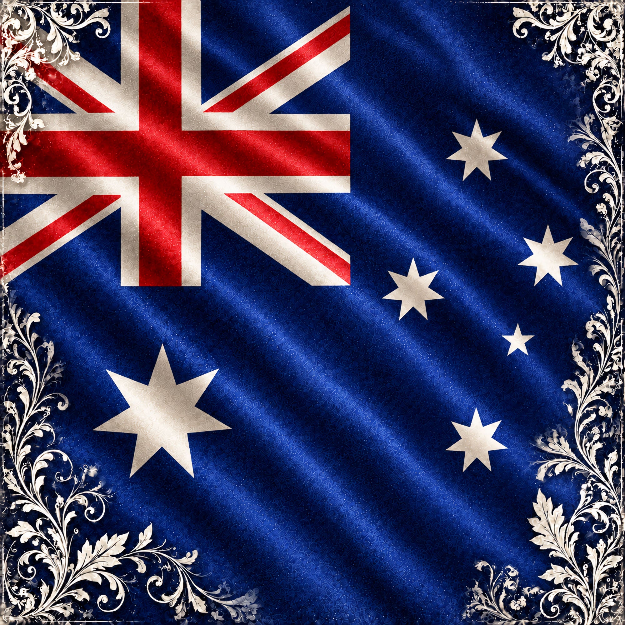 Around The World Collection Australia Flag 12 x 12 Double-Sided Scrapbook Paper by SSC Designs