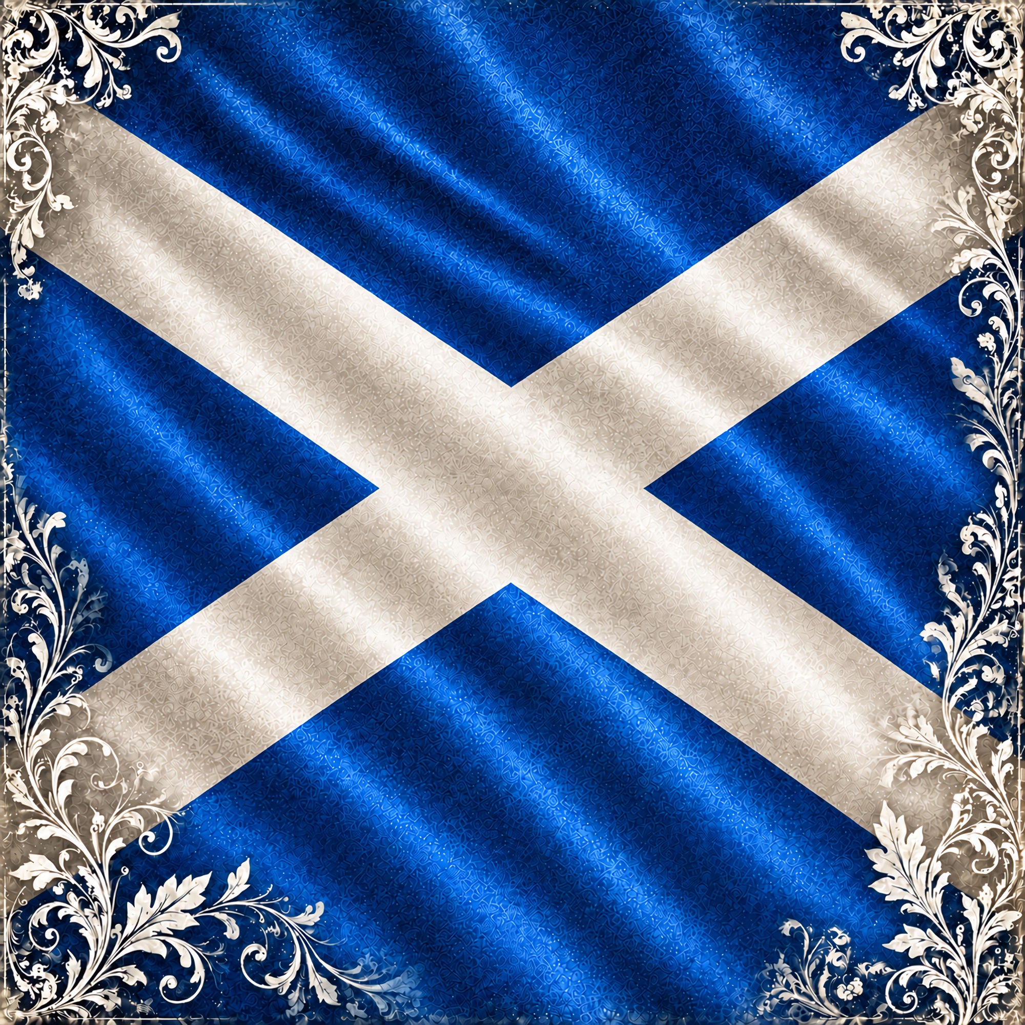 Around The World Collection Scotland Flag 12 x 12 Double-Sided Scrapbook Paper by SSC Designs