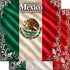 Around The World Collection Mexico Flag 12 x 12 Double-Sided Scrapbook Paper by SSC Designs
