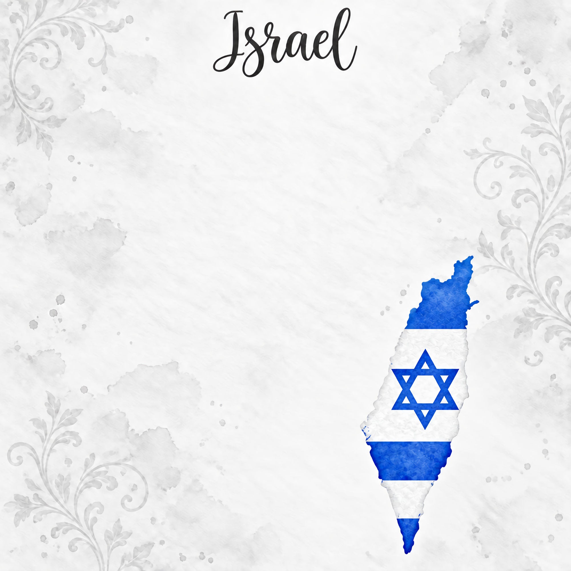 Around The World Collection Israel Jerusalem 12 x 12 Double-Sided Scrapbook Paper by SSC Designs
