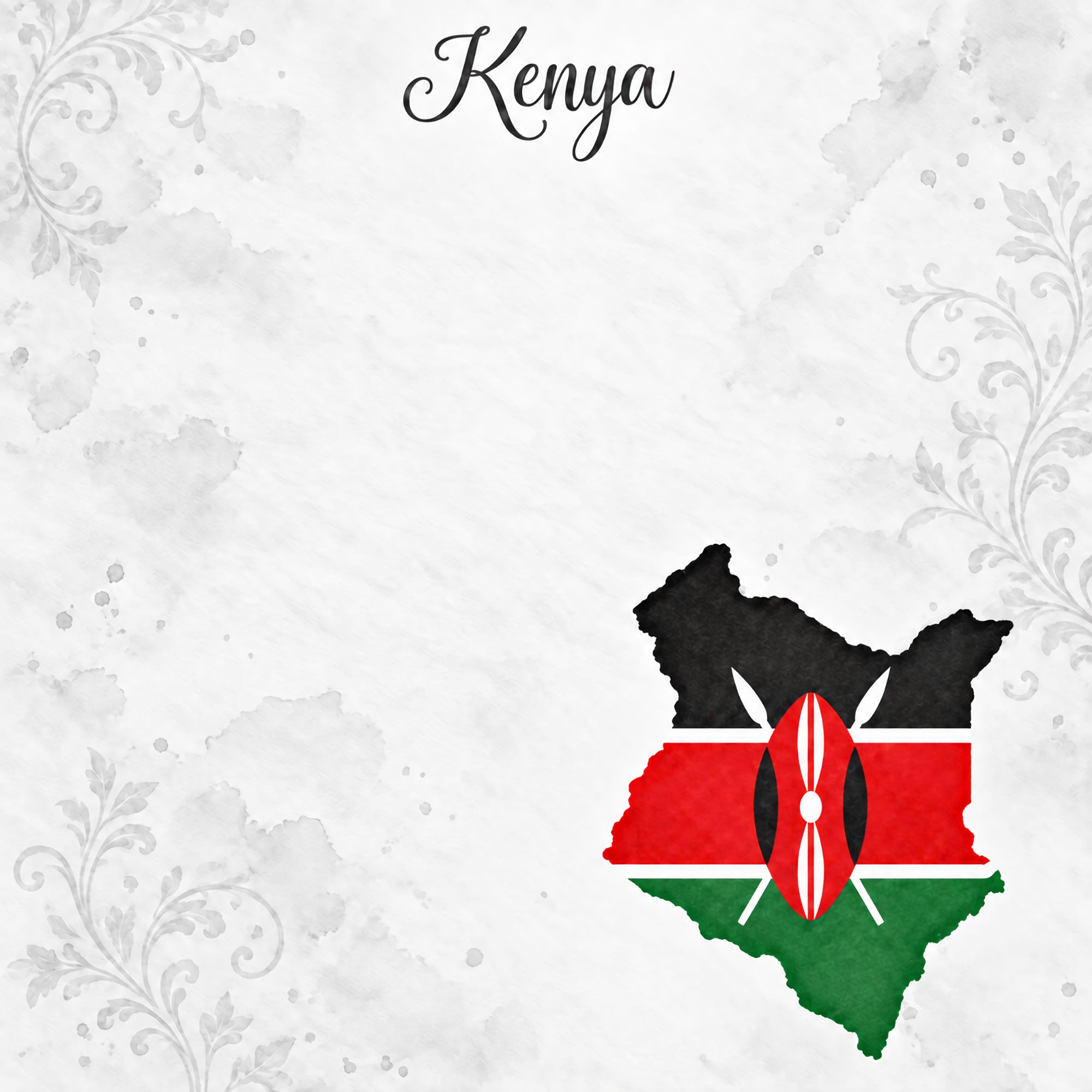 Around The World Collection Kenya  Nairobi 12 x 12 Double-Sided Scrapbook Paper by SSC Designs