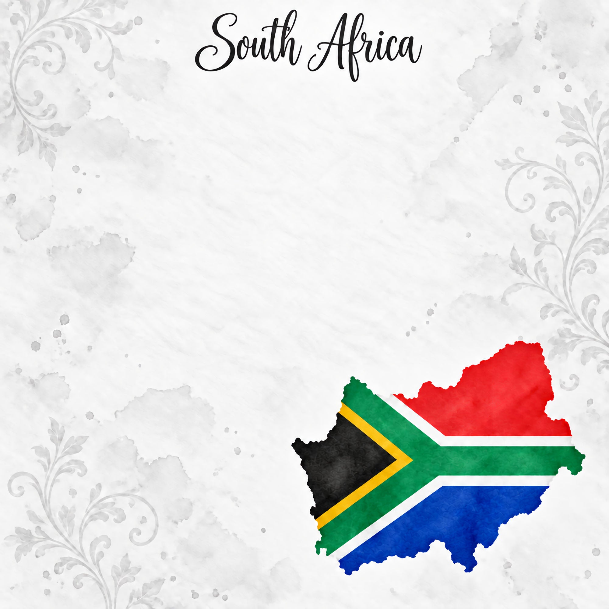 Around The World Collection South Africa Pretoria 12 x 12 Double-Sided Scrapbook Paper by SSC Designs