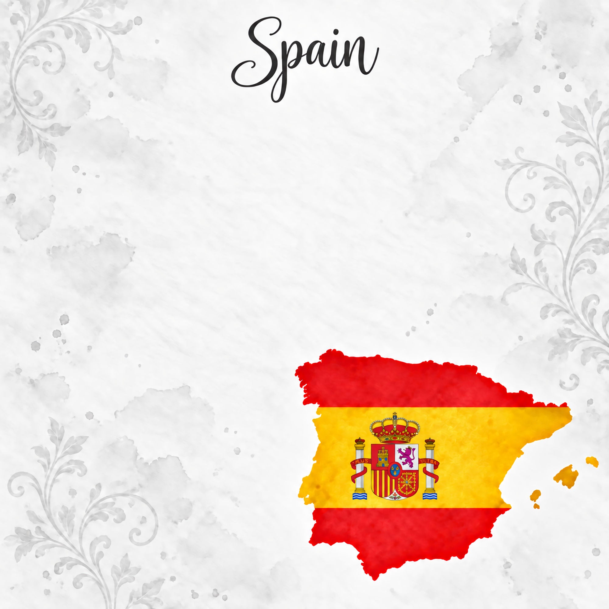 Around The World Collection Spain Madrid 12 x 12 Double-Sided Scrapbook Paper by SSC Designs