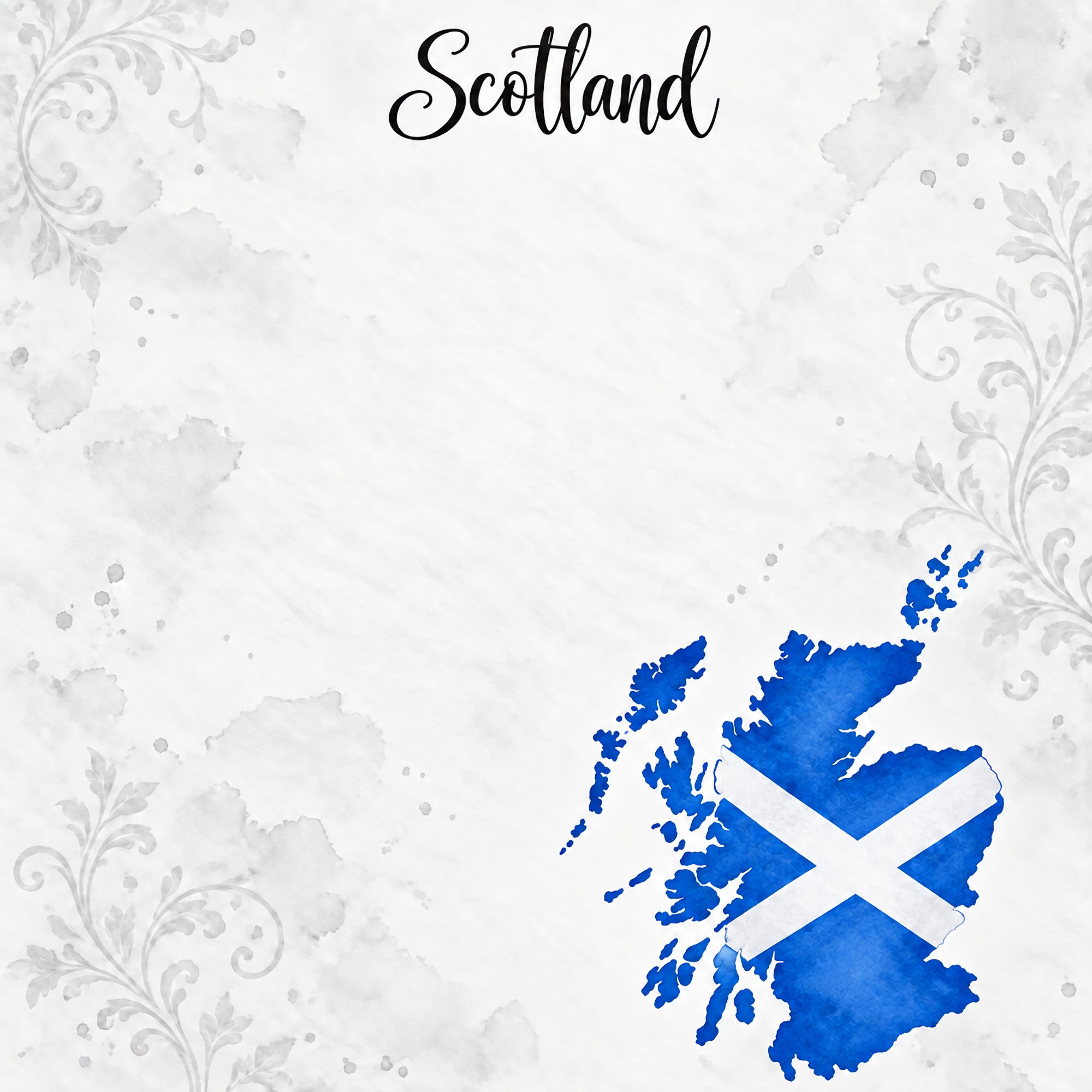 Around The World Collection Scotland Edinburgh 12 x 12 Double-Sided Scrapbook Paper by SSC Designs