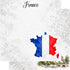 Around The World Collection France Paris 12 x 12 Double-Sided Scrapbook Paper by SSC Designs