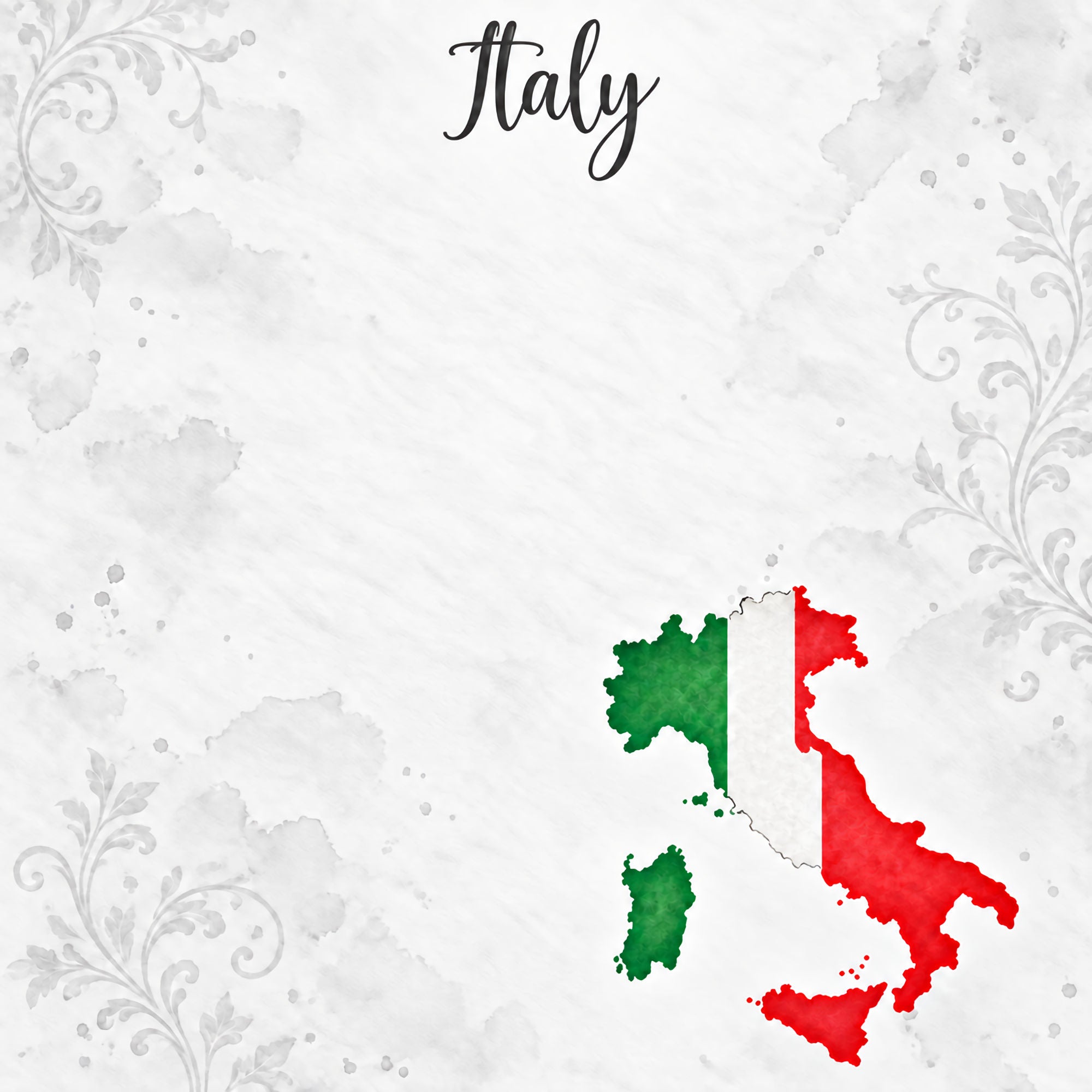 Around The World Collection Italy Rome 12 x 12 Double-Sided Scrapbook Paper by SSC Designs