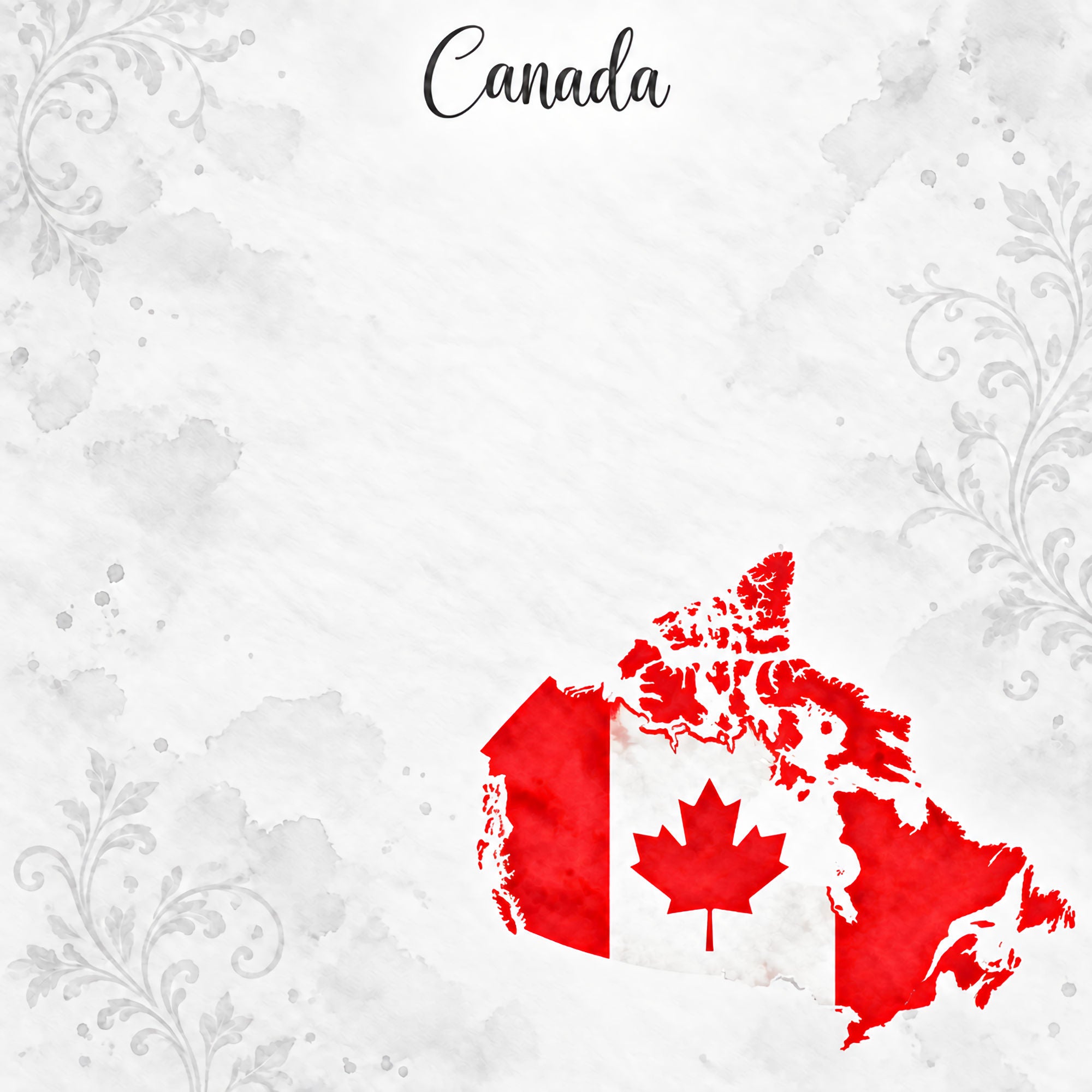 Around The World Collection Canada Ottawa 12 x 12 Double-Sided Scrapbook Paper by SSC Designs