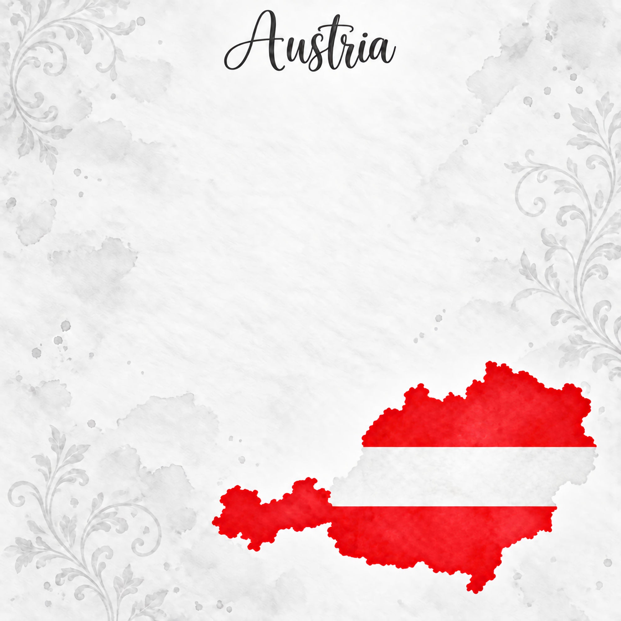 Around The World Collection Austria Vienna 12 x 12 Double-Sided Scrapbook Paper by SSC Designs