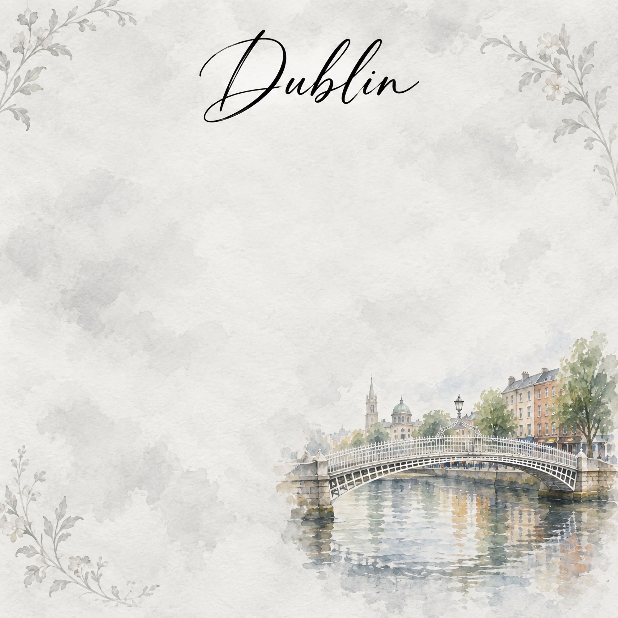 Around The World Collection Ireland Dublin 12 x 12 Double-Sided Scrapbook Paper by SSC Designs