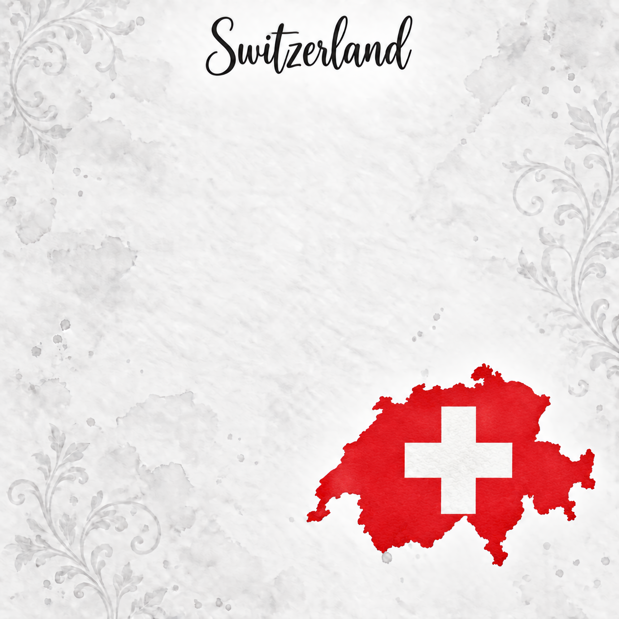 Around The World Collection Switzerland Bern 12 x 12 Double-Sided Scrapbook Paper by SSC Designs