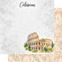 Around The World Collection Italy Colosseum 12 x 12 Double-Sided Scrapbook Paper by SSC Designs