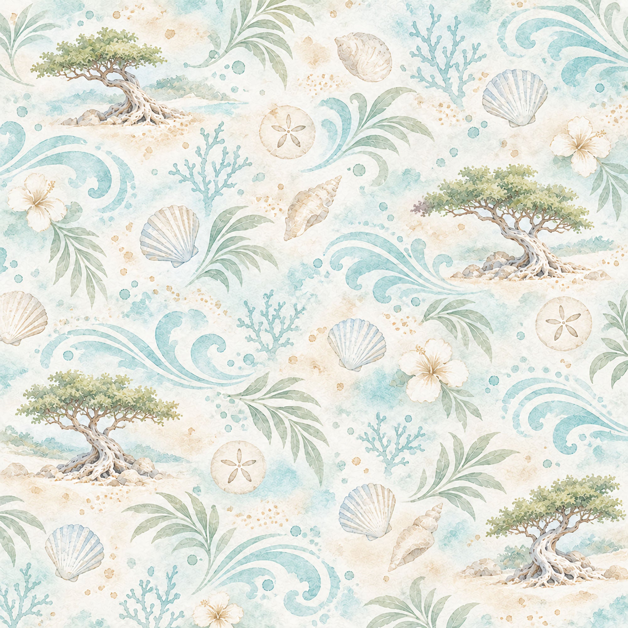 Around The World Collection Aruba Eagle Beach 12 x 12 Double-Sided Scrapbook Paper by SSC Designs