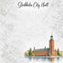 Around The World Collection Sweden Stockholm City Hall 12 x 12 Double-Sided Scrapbook Paper by SSC Designs