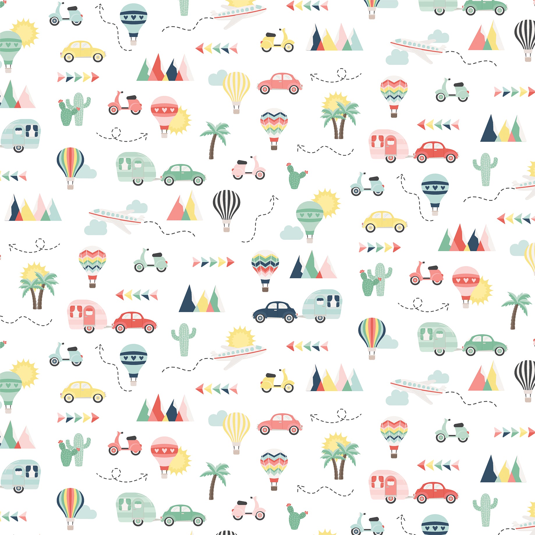 Away We Go Collection Explore & Discover 12 x 12 Double-Sided Scrapbook Paper by Echo Park Paper