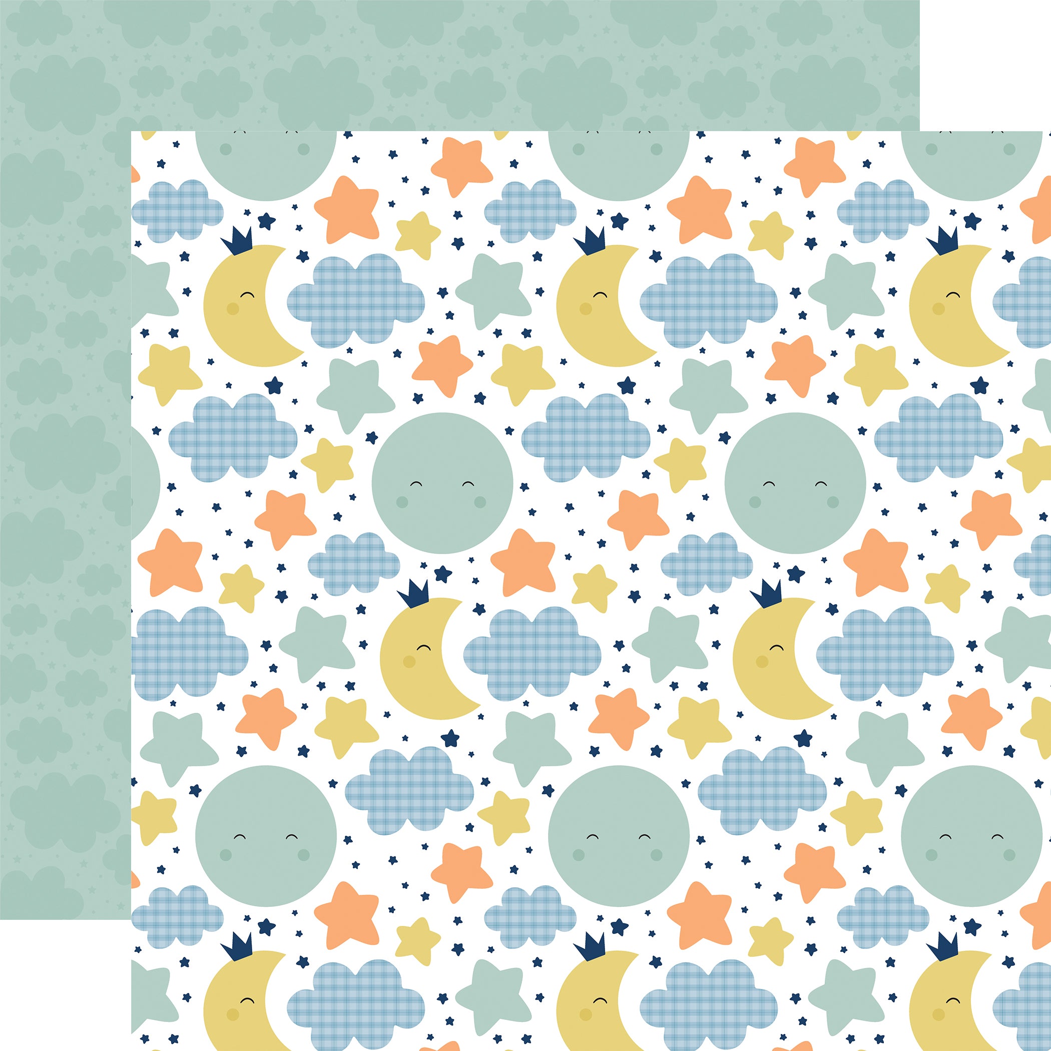 Baby Boy Collection Pack by Echo Park Paper 13-Piece Collection-12 Papers, 1 Sticker