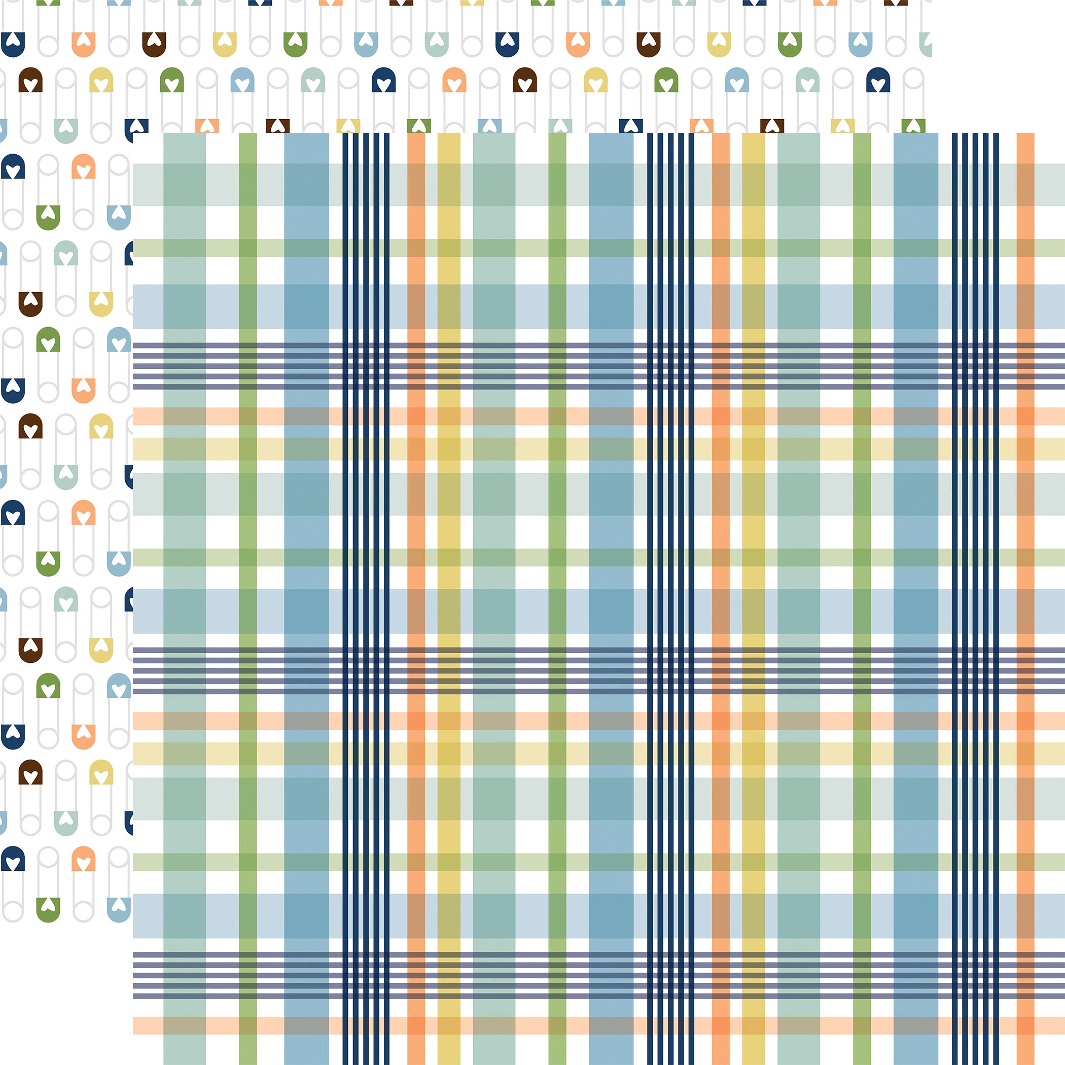 Baby Boy Collection Pack by Echo Park Paper 13-Piece Collection-12 Papers, 1 Sticker