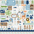 Baby Boy Collection Pack by Echo Park Paper 13-Piece Collection-12 Papers, 1 Sticker