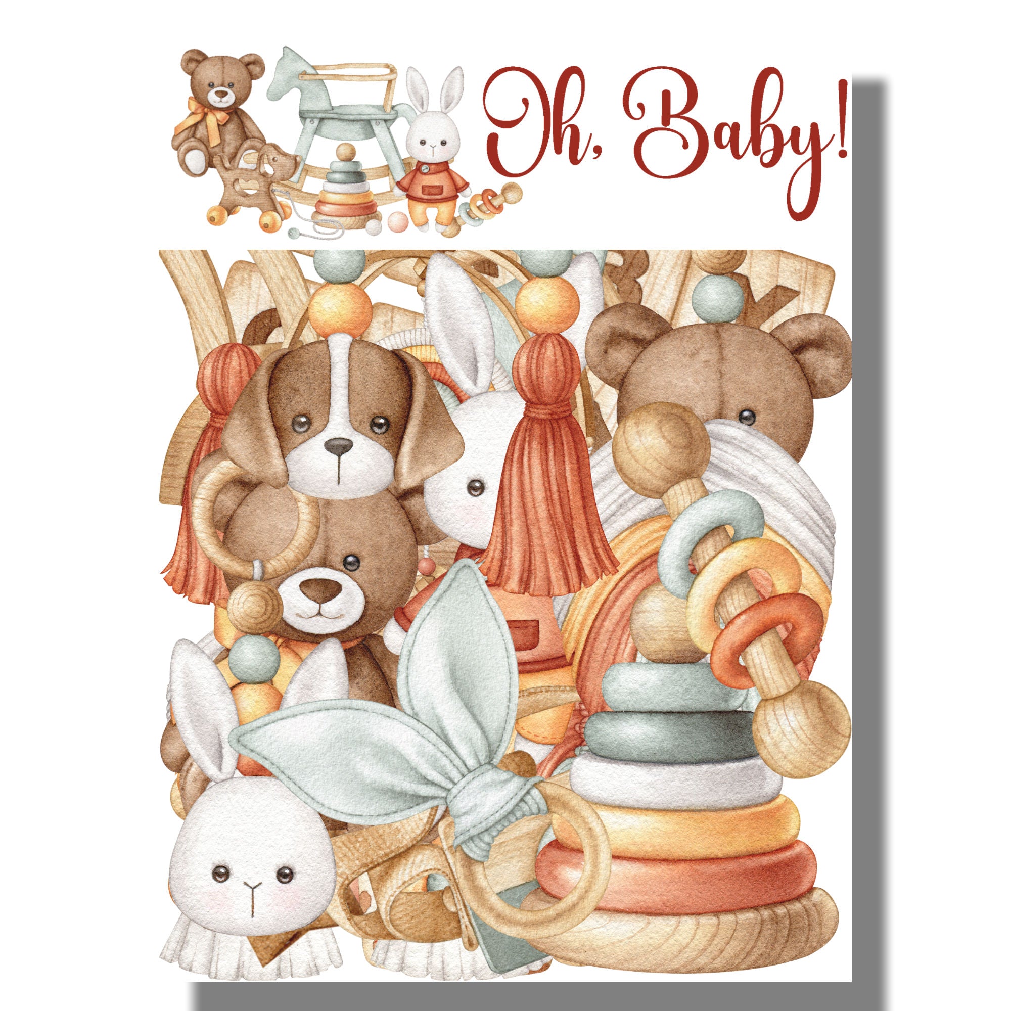 Oh, Baby! 12 x 12 Scrapbook Paper & Embellishment Kit by SSC Designs