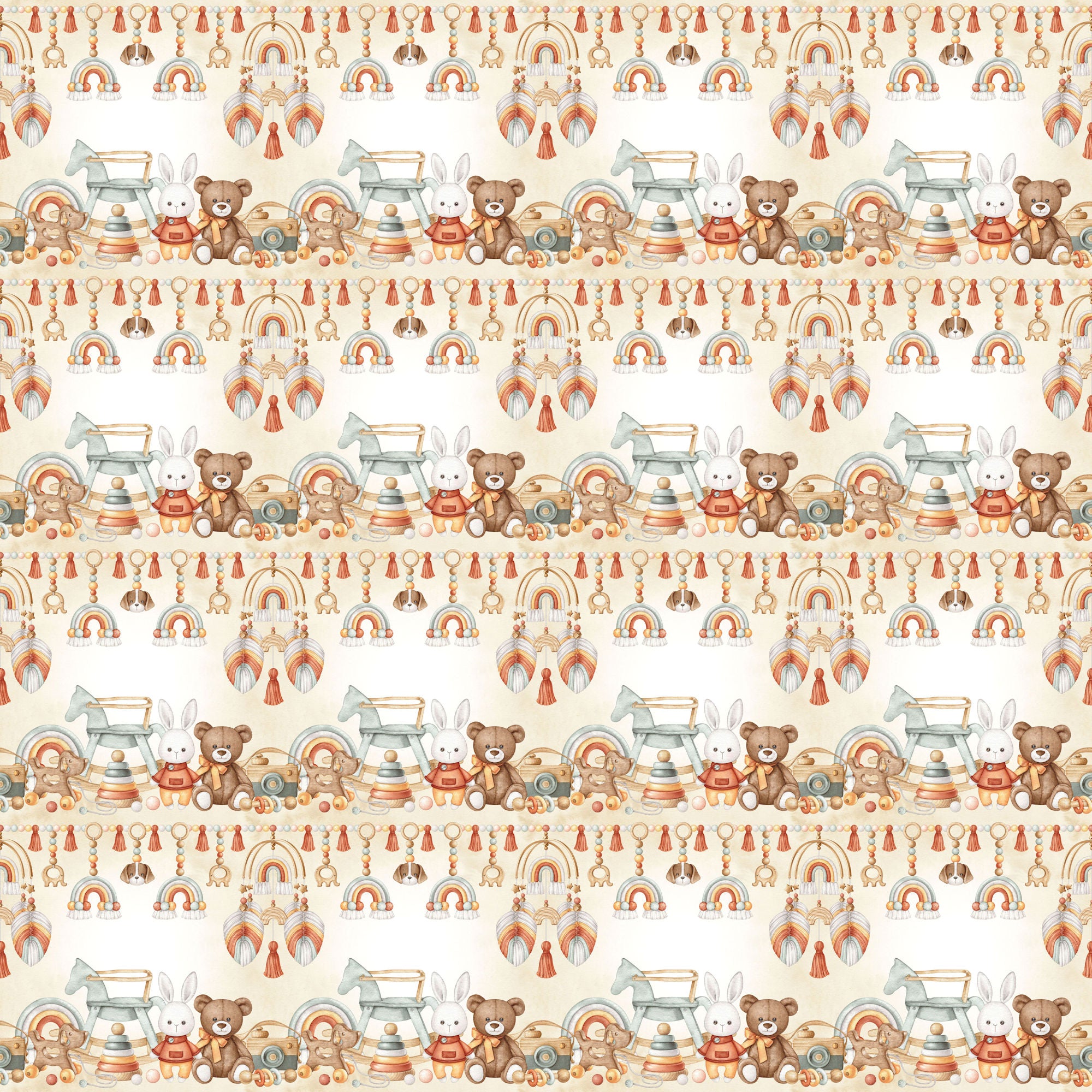 Oh, Baby! Collection Peekaboo Smiles 12 x 12 Double-Sided Scrapbook Paper by SSC Designs