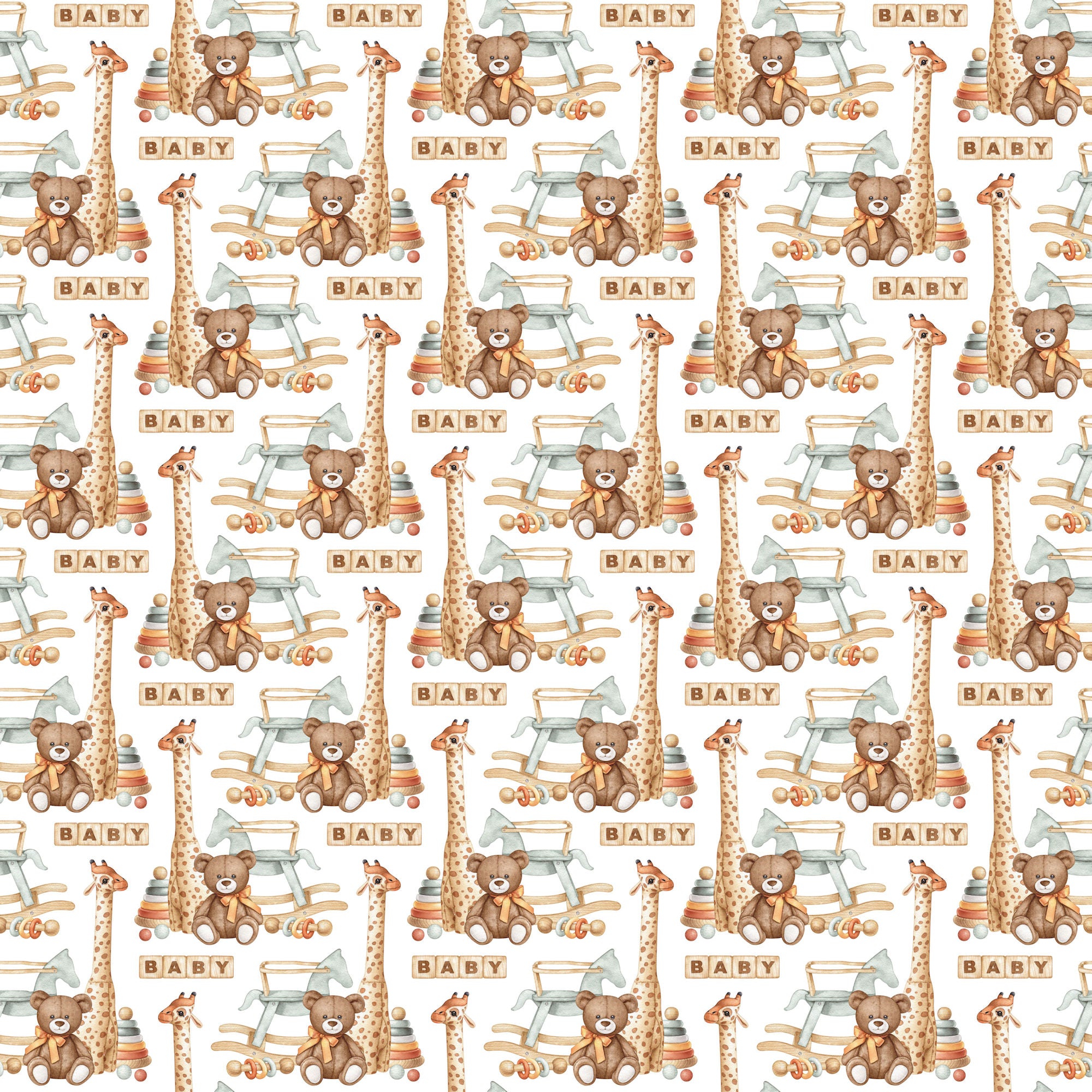 Oh, Baby! Collection Little Lullabies 12 x 12 Double-Sided Scrapbook Paper by SSC Designs