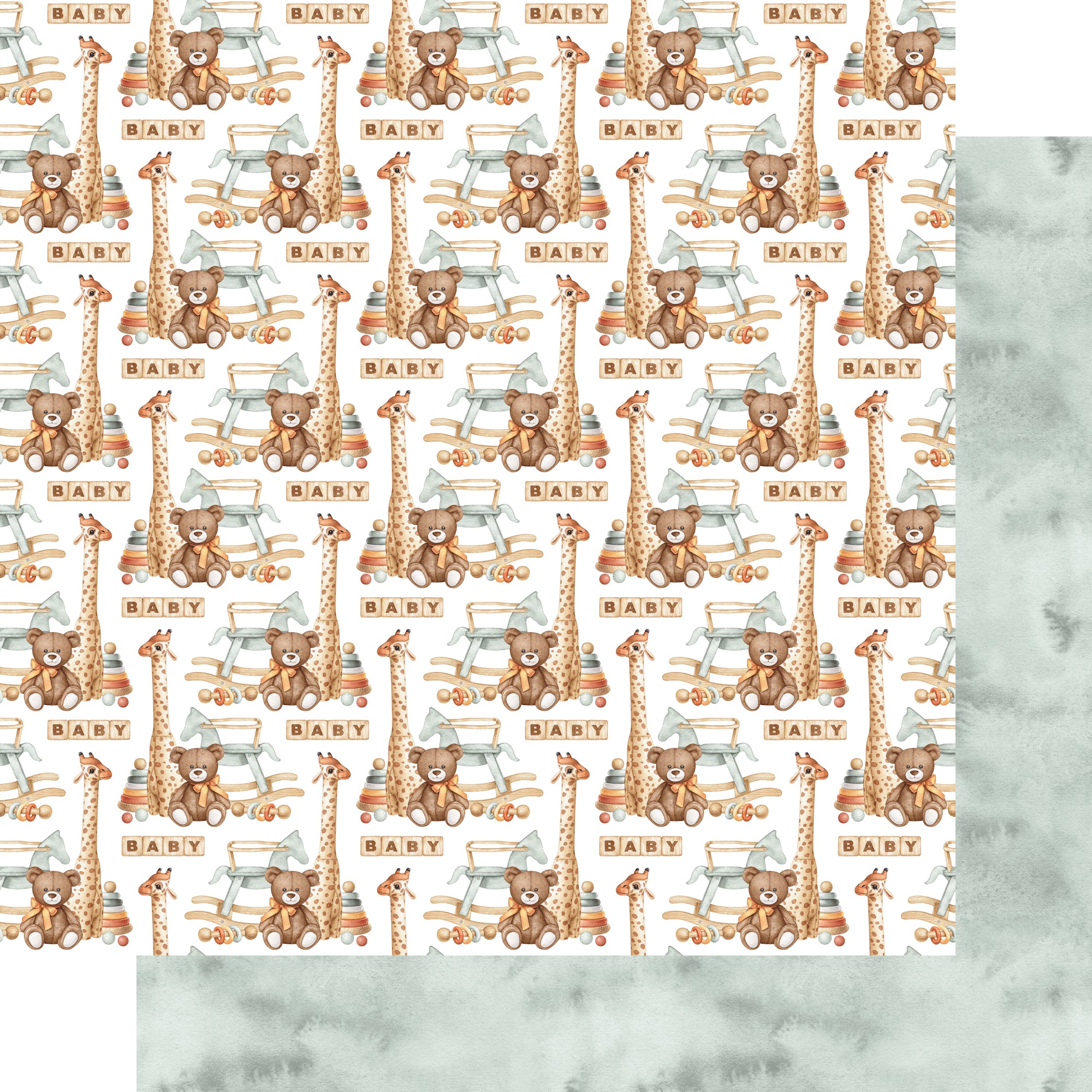 Oh, Baby! 12 x 12 Scrapbook Paper & Embellishment Kit by SSC Designs