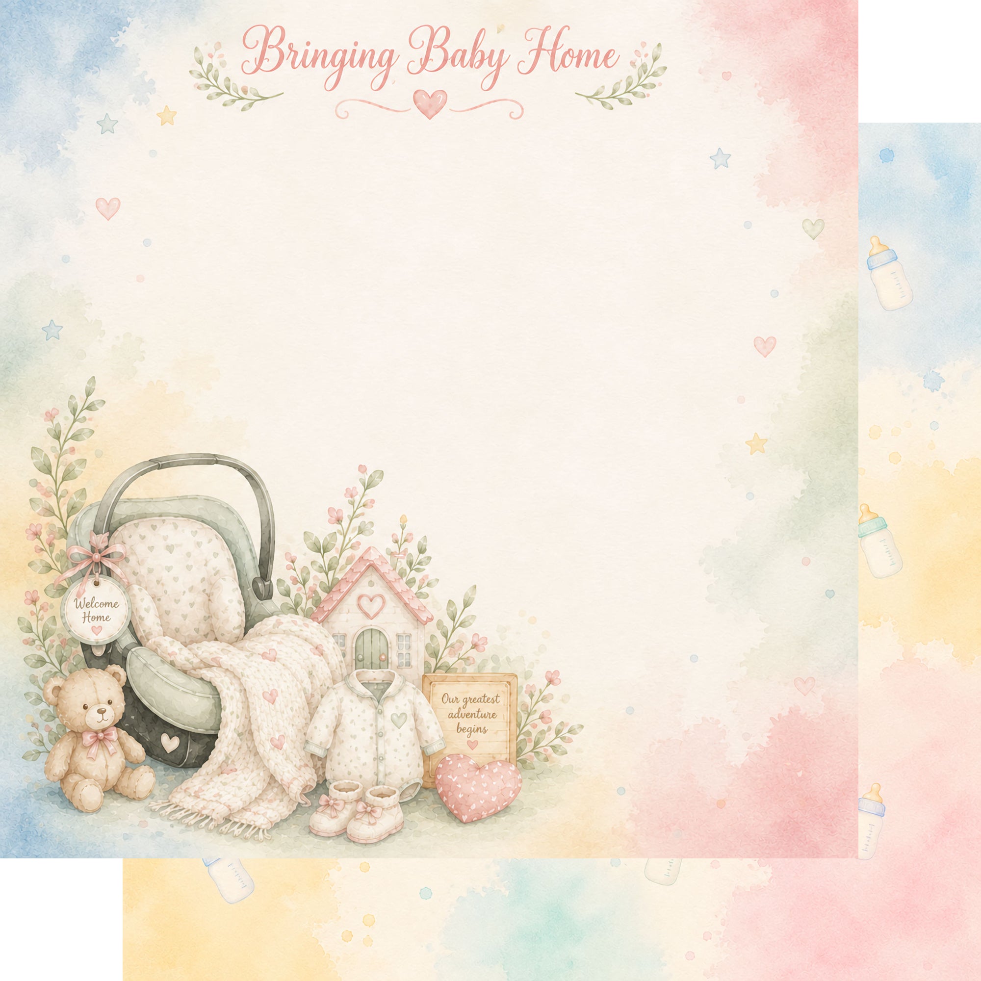 Baby Firsts 12 x 12 Scrapbook Paper & Embellishment Kit by SSC Designs